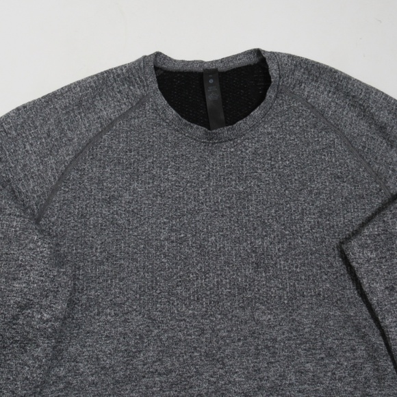 Lululemon Men's Engineered Warmth Long Sleeve Crew Black / White Size XL - Picture 2 of 12